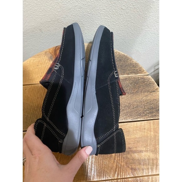 Clarks Mens Gorwin Slip On Buffalo Check Shoes size 8.5 - Picture 3 of 8